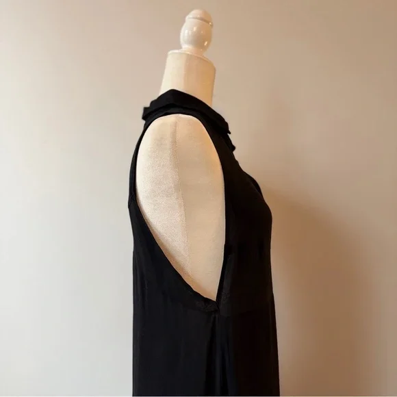 Reformation Black Button-Up Maxi Dress Size S/M 6/8 - Picture 4 of 9